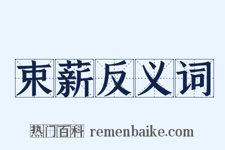 束薪反义词是什么意思的图片